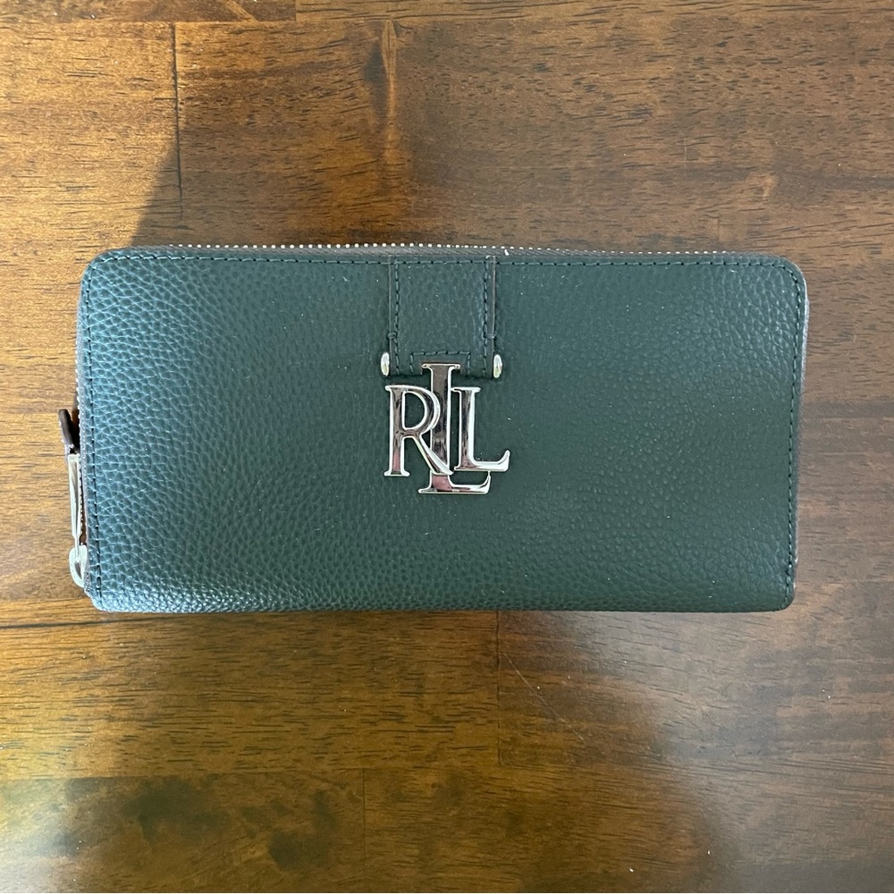 Lauren Ralph Lauren Leather Zip Wallet